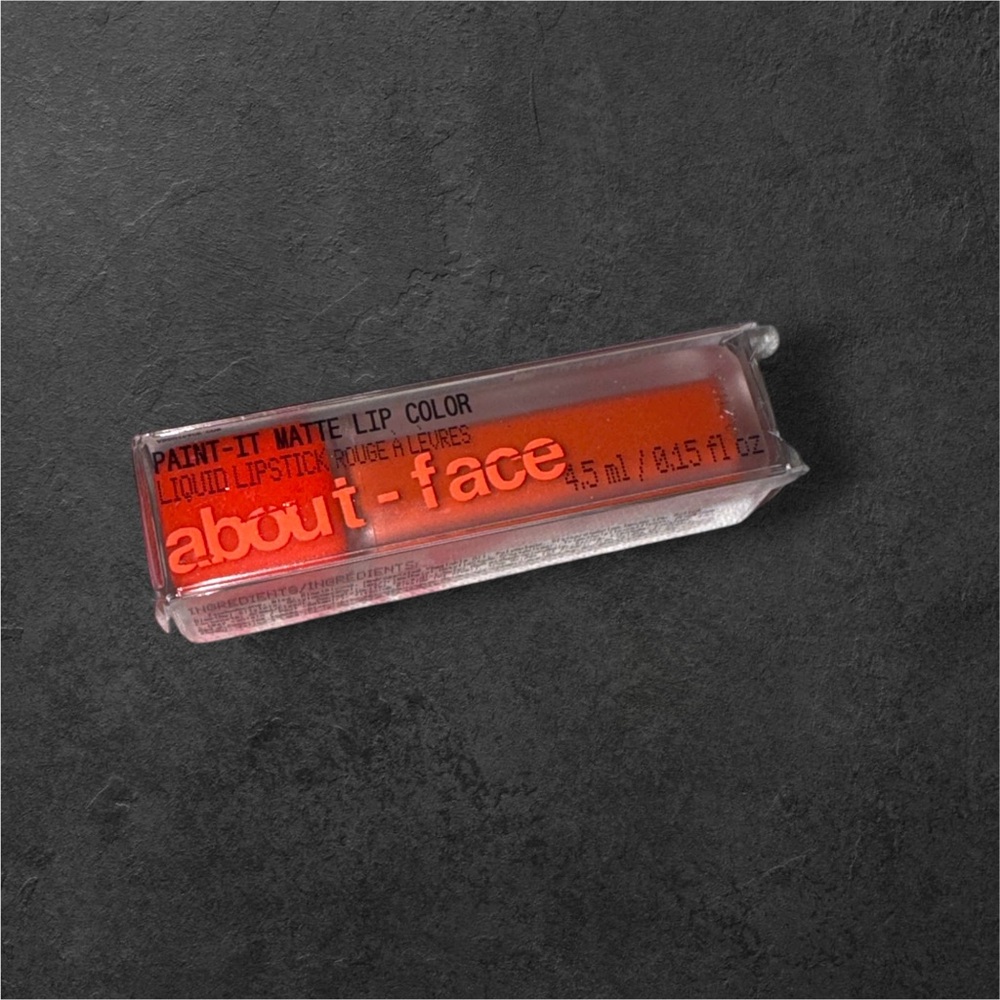 About Face Canyon On Fire $16msrp Paint-It Matte Lip Color